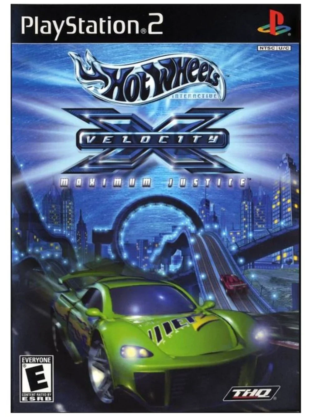 Hot Wheels Velocity X Maximum Justice Sony PS2 2002 CIB w/ Manual Reg Card